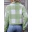 Plaid Teddy Coat, Casual Button Front Long Sleeve Winter Warm Outerwear, Women's Clothing
